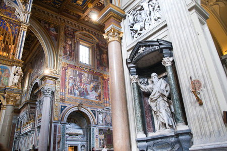 Magnificent Basilica of St John Lateran in Rome Italyのeditorial素材