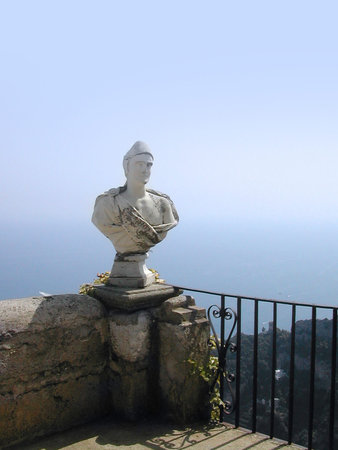 The Terrace of Infinity at the Villa Cimbrone in Ravello on the Amalfi Coast of Southern Italyのeditorial素材