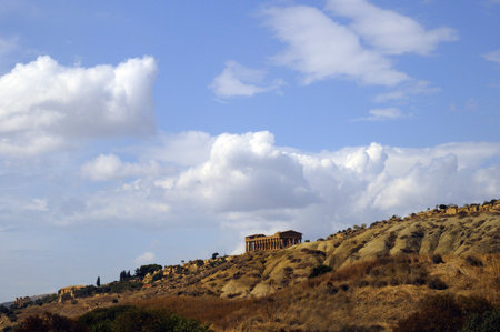 Valley of the Temples at Agricento in Sicily Italyのeditorial素材