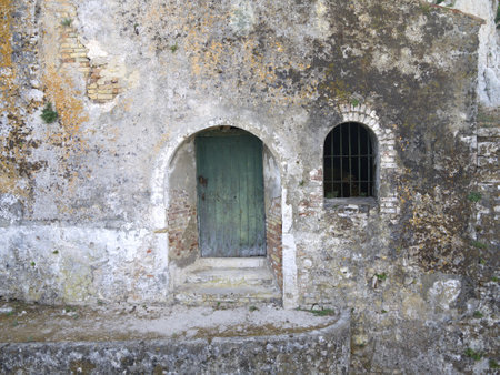 Castle on the hill in Corfu Town on the island of Corfu Greeceのeditorial素材