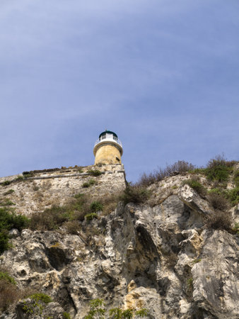 Castle on the hill in Corfu Town on the island of Corfu Greeceのeditorial素材