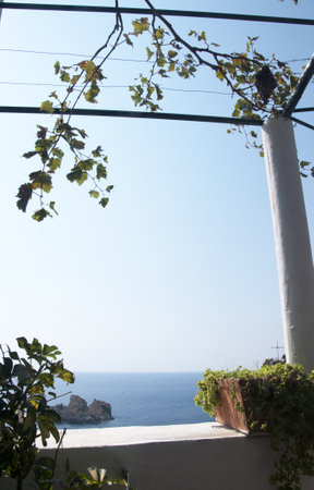 View from the Mountains on the Island of Corfu Greeceのeditorial素材