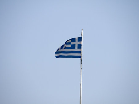 Greek Flagのeditorial素材