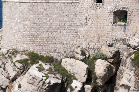 The Walled City of Dubrovnic in Croatia Europe It is one of the most delightful tourist resorts of the Mediterranean. Dubrovnik is nicknamed "Pearl of the Adriaticのeditorial素材