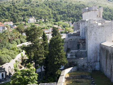 The Walled City of Dubrovnic in Croatia Europe It is one of the most delightful tourist resorts of the Mediterranean. Dubrovnik is nicknamed "Pearl of the Adriaticのeditorial素材