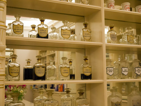 Old Apothecary Shop in the Walled City of Dubrovnic in Croatia Europe It is one of the most delightful tourist resorts of the Mediterranean. Dubrovnik is nicknamed "Pearl of the Adriaticのeditorial素材