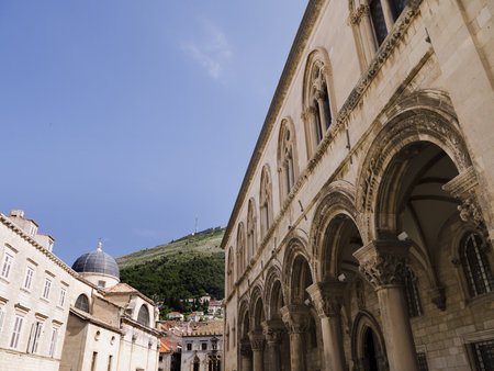 The Rectors Palace in the Walled City of Dubrovnic in Croatia Europe It is one of the most delightful tourist resorts of the Mediterranean. Dubrovnik is nicknamed "Pearl of the Adriaticのeditorial素材