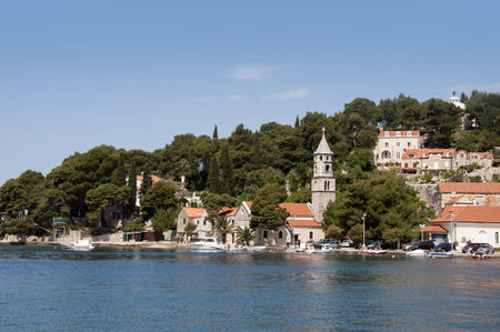 Cavtat a beautiful town by the sea in Croatiaのeditorial素材