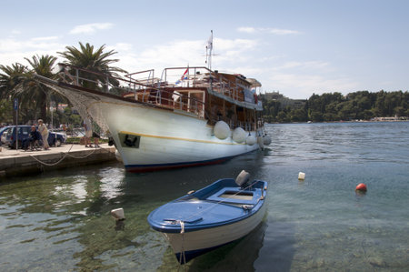 Cavtat a beautiful town by the sea in Croatiaのeditorial素材