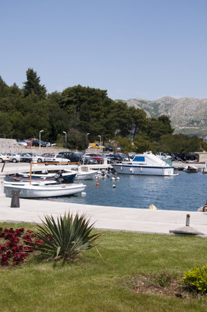 Cavtat a beautiful town by the sea in Croatiaのeditorial素材
