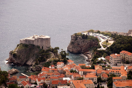 The Walled City of Dubrovnic in Croatia Europe It is one of the most delightful tourist resorts of the Mediterranean. Dubrovnik is nicknamed "Pearl of the Adriaticのeditorial素材