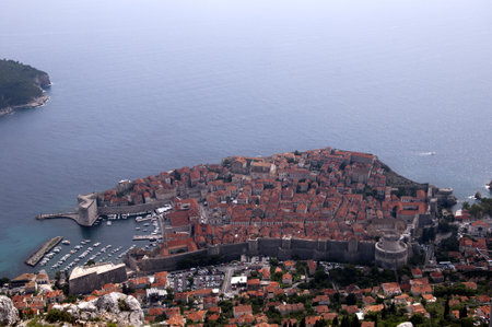 The Walled City of Dubrovnic in Croatia Europe It is one of the most delightful tourist resorts of the Mediterranean. Dubrovnik is nicknamed "Pearl of the Adriaticのeditorial素材