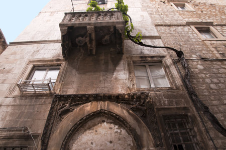 The Narrow Street in the Walled City of Dubrovnic in Croatia Europe It is one of the most delightful tourist resorts of the Mediterranean. Dubrovnik is nicknamed "Pearl of the Adriaticのeditorial素材