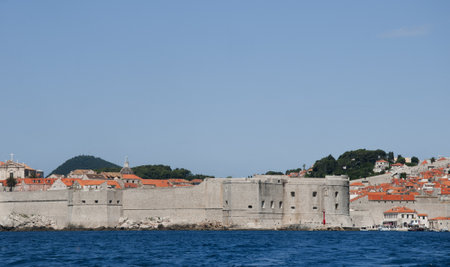 The Walled City of Dubrovnic in Croatia Europe It is one of the most delightful tourist resorts of the Mediterranean. Dubrovnik is nicknamed "Pearl of the Adriaticのeditorial素材