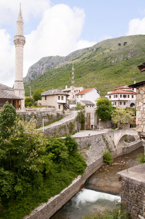 Pocitelj a town in Bosnia and Herzegovina devastated in the Bosnian War in 1993のeditorial素材