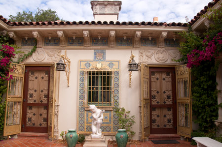 Huge Villa on the Big Sur at San Simeon California USAのeditorial素材