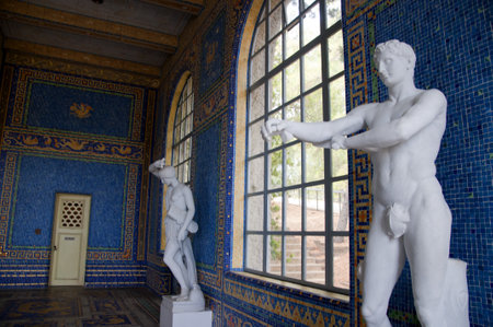 Huge Villa on the Big Sur at San Simeon California USAのeditorial素材