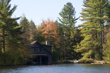 Lake Placid, Adirondack Mountains Essex County, New York, USAのeditorial素材