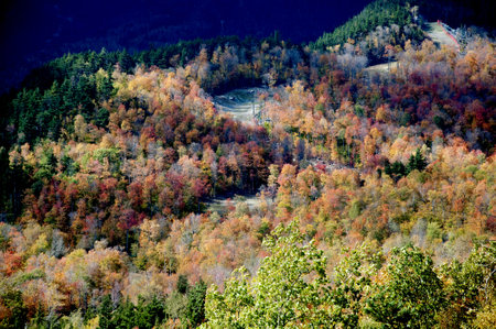 Fall in the White Mountains in the State of New Hampshire USAのeditorial素材