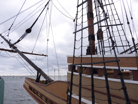 The Mayflower II is a full-size replica of the Mayflower, the ship which brought the Pilgrims to...