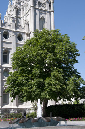 Temple Square in Salt Lake City Utah USAのeditorial素材