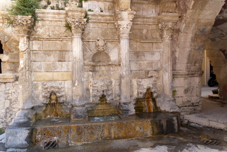 Rimondi Fountain in Rethymno Crete Greeceのeditorial素材
