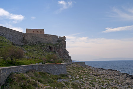 Venetian Fortress in Rethymno Crete Greeceのeditorial素材