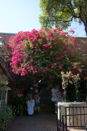 Olvera Street Mexican Market in Los Angeles USAのeditorial素材