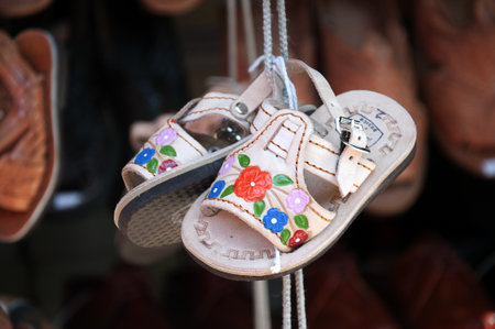 Olvera Street Mexican Market in Los Angeles USAのeditorial素材