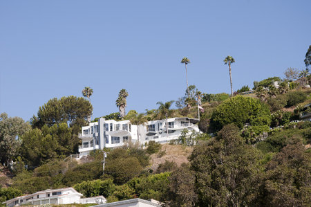 Beach House in Malibu California USAのeditorial素材