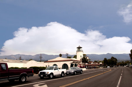 Freeway at Santa Barbara California USAのeditorial素材