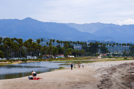Beach at Santa Barbara California USA