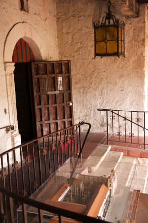 the Spanish Mission at Santa Barbara California USAのeditorial素材