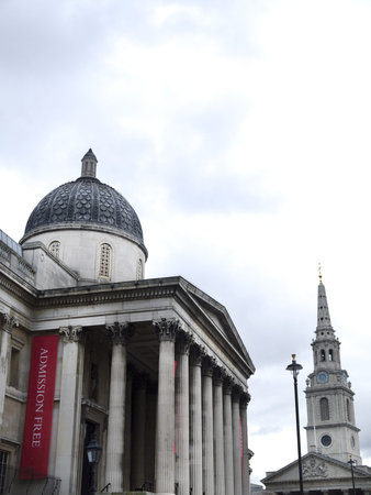 The National Gallery in London Englandのeditorial素材