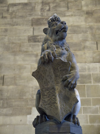 Statue in Westminster Hall in London, the Capital City of Englandのeditorial素材