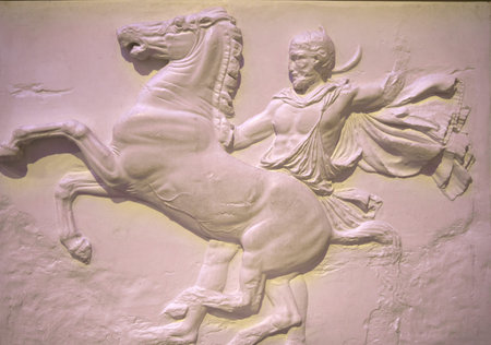 The Elgin Marbles on exhibition in Museum in Londonのeditorial素材