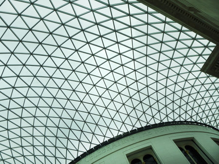 The Great Hall in the British Museum in London Englandのeditorial素材