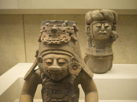 Pre-Columbian Art on Exhibition in Museum in London Englandのeditorial素材