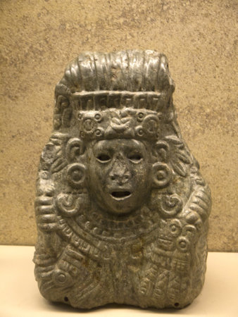 Pre-Columbian Art on Exhibition in Museum in London Englandのeditorial素材