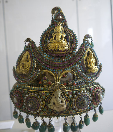 Large Indian Artifact in the Museum in London Englandのeditorial素材