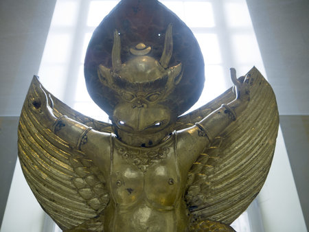 Large Indian Statue in the Museum in London Englandのeditorial素材