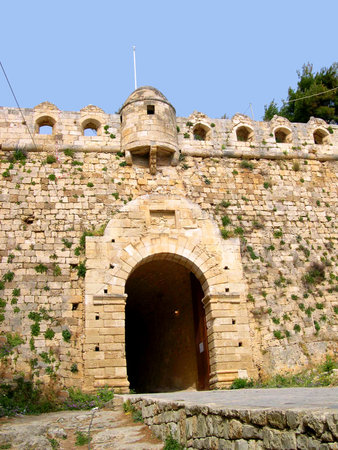 Venetian Fortress in Rethymno Crete Greeceのeditorial素材