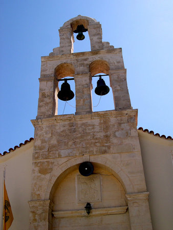 Bell Tower of Church on the island of Crete Greeceのeditorial素材