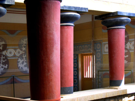 The Palace at Knossos on the Island of Crete Greeceのeditorial素材