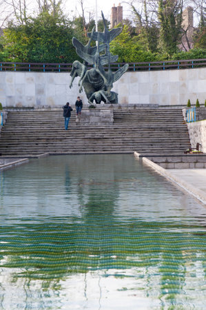 The Garden of Remembrance in Dublin City Irelandのeditorial素材