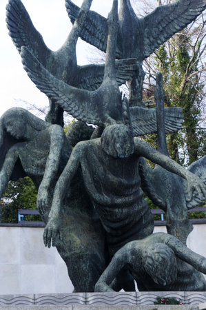 The Garden of Remembrance in Dublin City Irelandのeditorial素材