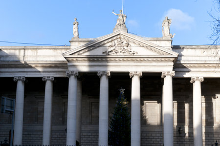 Bank of Ireland Building in Dublin City Irelandのeditorial素材