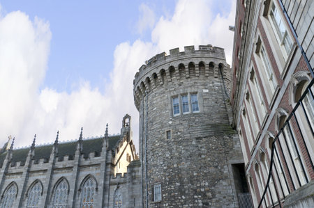 Church in Dublin Castle Irelandのeditorial素材