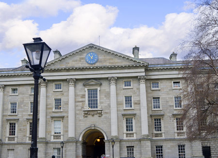 Trinity College the University in Dublin City Irelandのeditorial素材