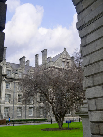Trinity College the University in Dublin City Irelandのeditorial素材